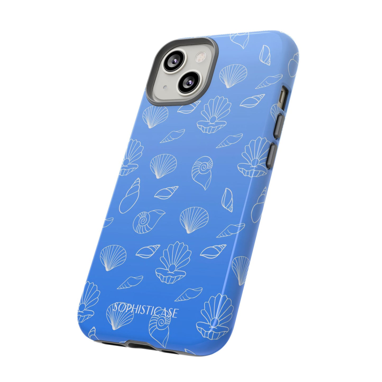 Seashell Society in Ocean Blue - iPhone Case, Samsung Galaxy Case, Google Pixel Case