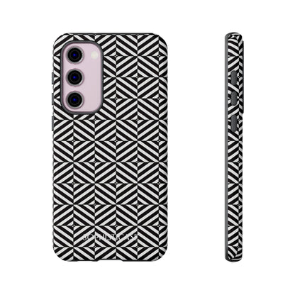 Illusions in Black - Tough Phone Case for Samsung Galaxy