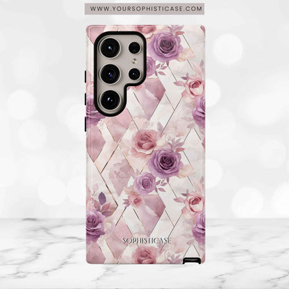 Royal Floral in Mauve Rose - Tough Phone Case