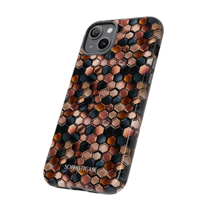 Rose' Runway in Honeycomb Mosaic - Tough Phone Case
