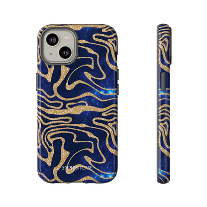 Cosmic Gold in Blue - iPhone Case, Samsung Galaxy Case, Google Pixel Case