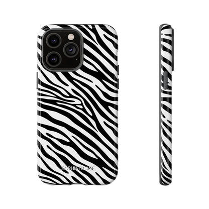 Dark Thoughts in Urban Zebra - Tough Phone Case