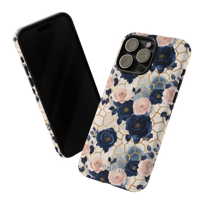 Royal Floral in Navy Hive - Tough Phone Case