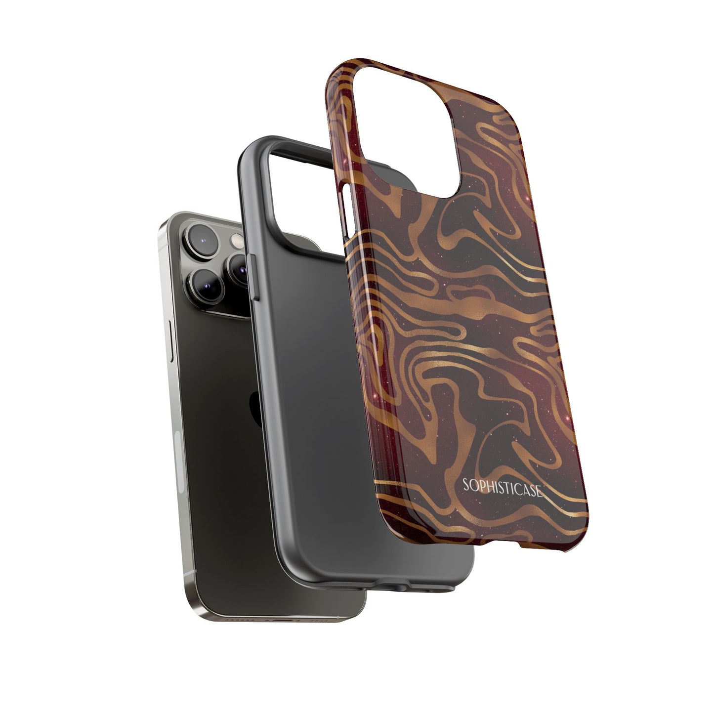 Cosmic Zebra in Red - iPhone Case, Samsung Galaxy Case, Google Pixel Case