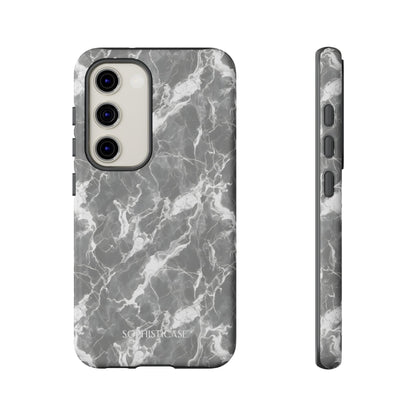 Marble Crush in Charcoal Grey - Tough Phone Case