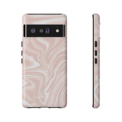 Liquid Dreams in Neutral Beige - Protective Phone Case for Google Pixel