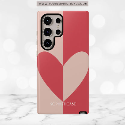 Be Mine in Red and Brown - iPhone Case, Samsung Galaxy Case, Google Pixel Case
