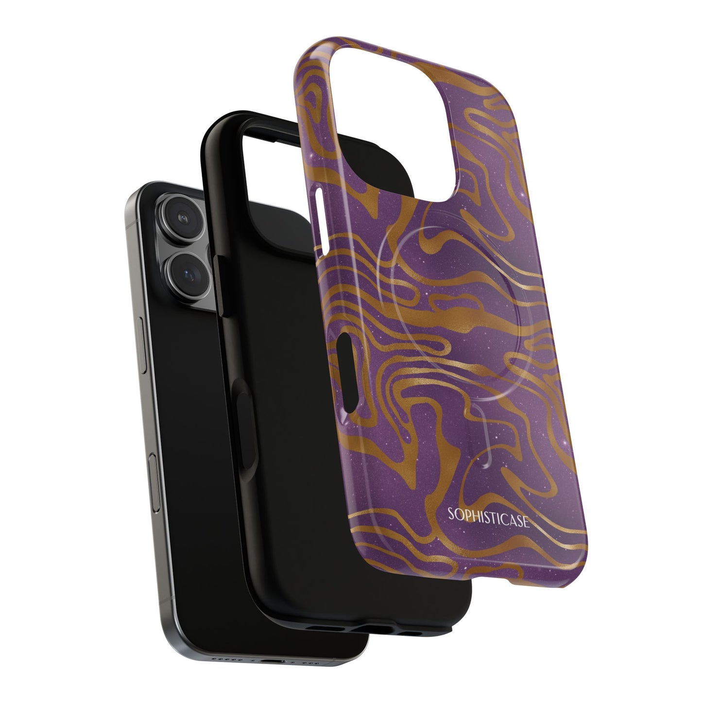 Cosmic Gold in Purple - iPhone Magsafe Case