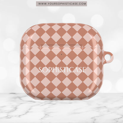 AirPod Cases - Diamond Diva in Neutral Brown