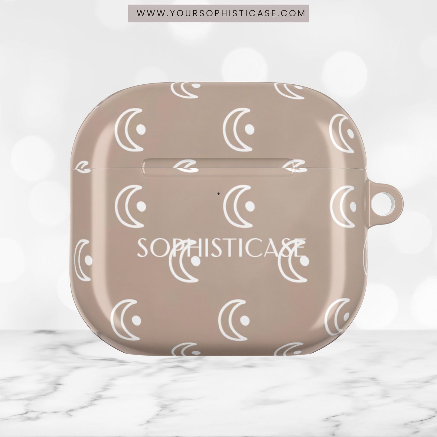 AirPod Cases - Moon Phase in Boho Brown