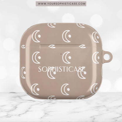 AirPod Cases - Moon Phase in Boho Brown