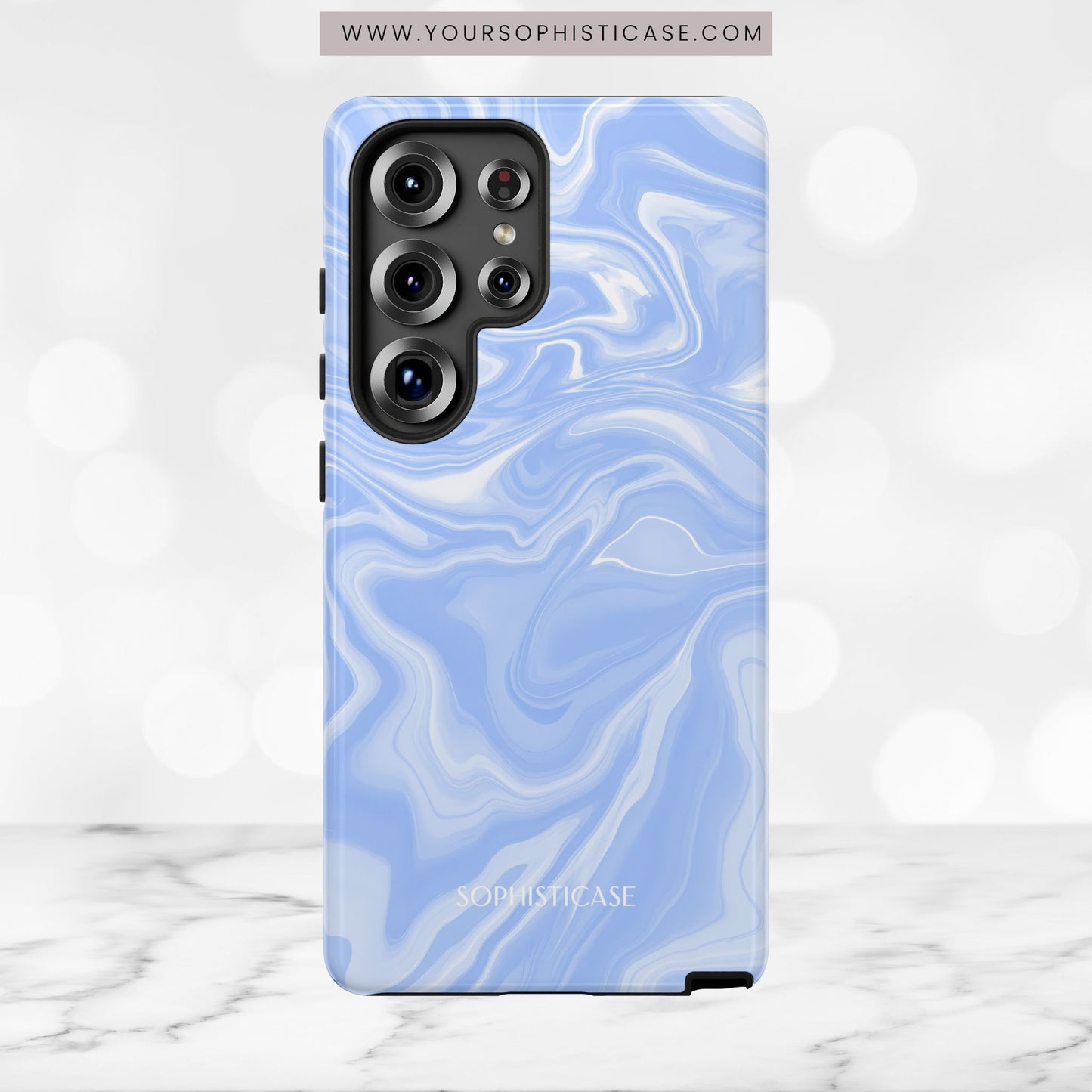 Liquid Dreams in Smoke Blue - Tough Phone Case