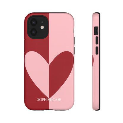 Be Mine in Red and Pink - Protective Phone Case for iPhone