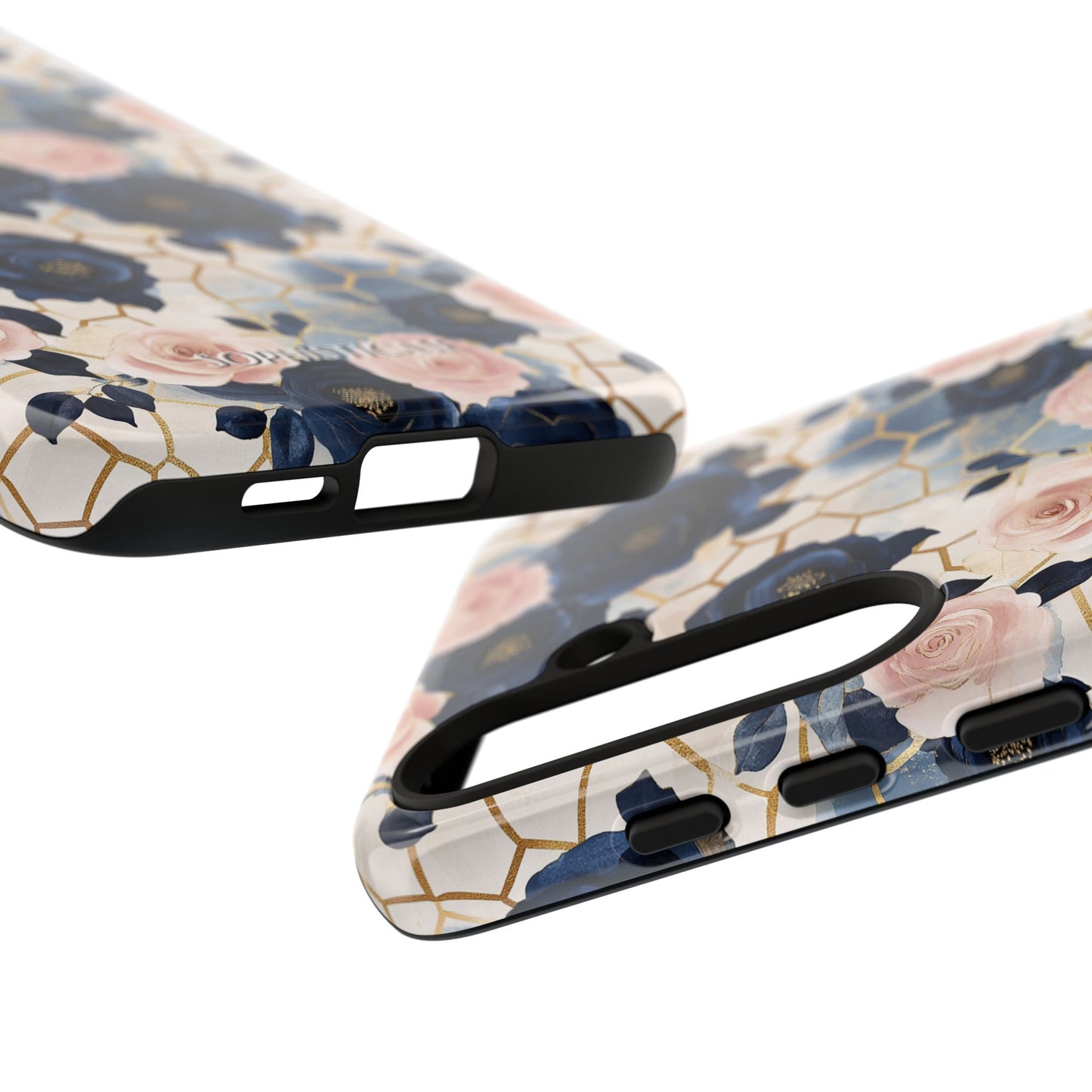 Royal Floral in Navy Hive - Tough Phone Case