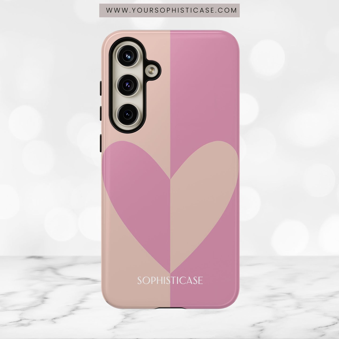 Be Mine in Pink and Brown - iPhone Case, Samsung Galaxy Case, Google Pixel Case