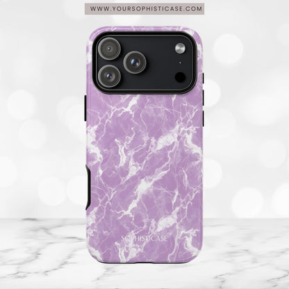 Marble Crush in Purple - iPhone Case