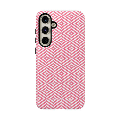 Illusions in Salmon - Dual Layer Shockproof Phone Case for iPhone, Google Pixel and Samsung Galaxy