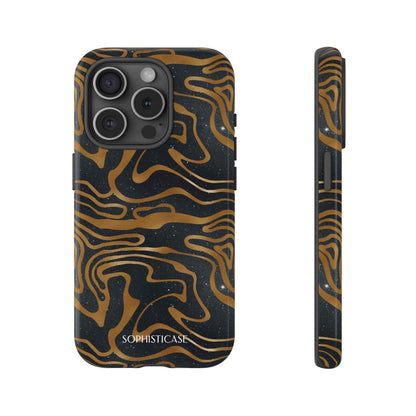Cosmic Zebra in Black - iPhone Case, Samsung Galaxy Case, Google Pixel Case
