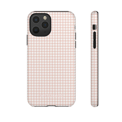 Houndstooth in Neutral - Drop Proof Phone Case for iPhone