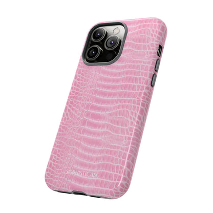 Luxe Leather in Pink - Tough Phone Case
