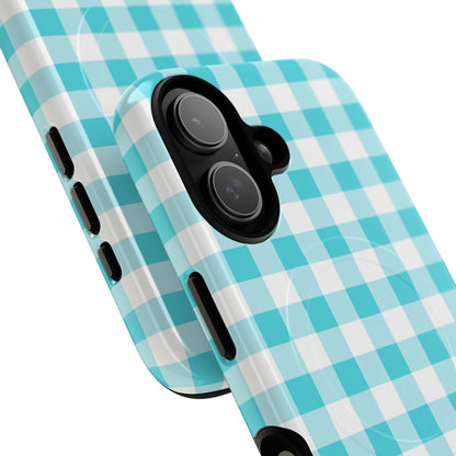Gingham in Aqua - Magsafe Case