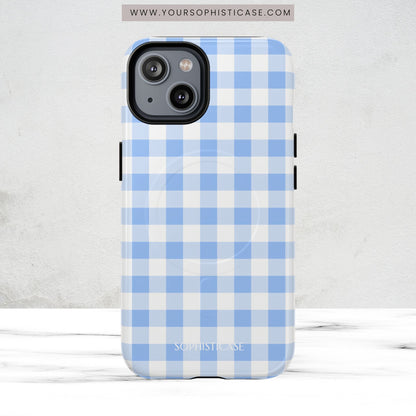 Gingham in Blue - Magsafe Case