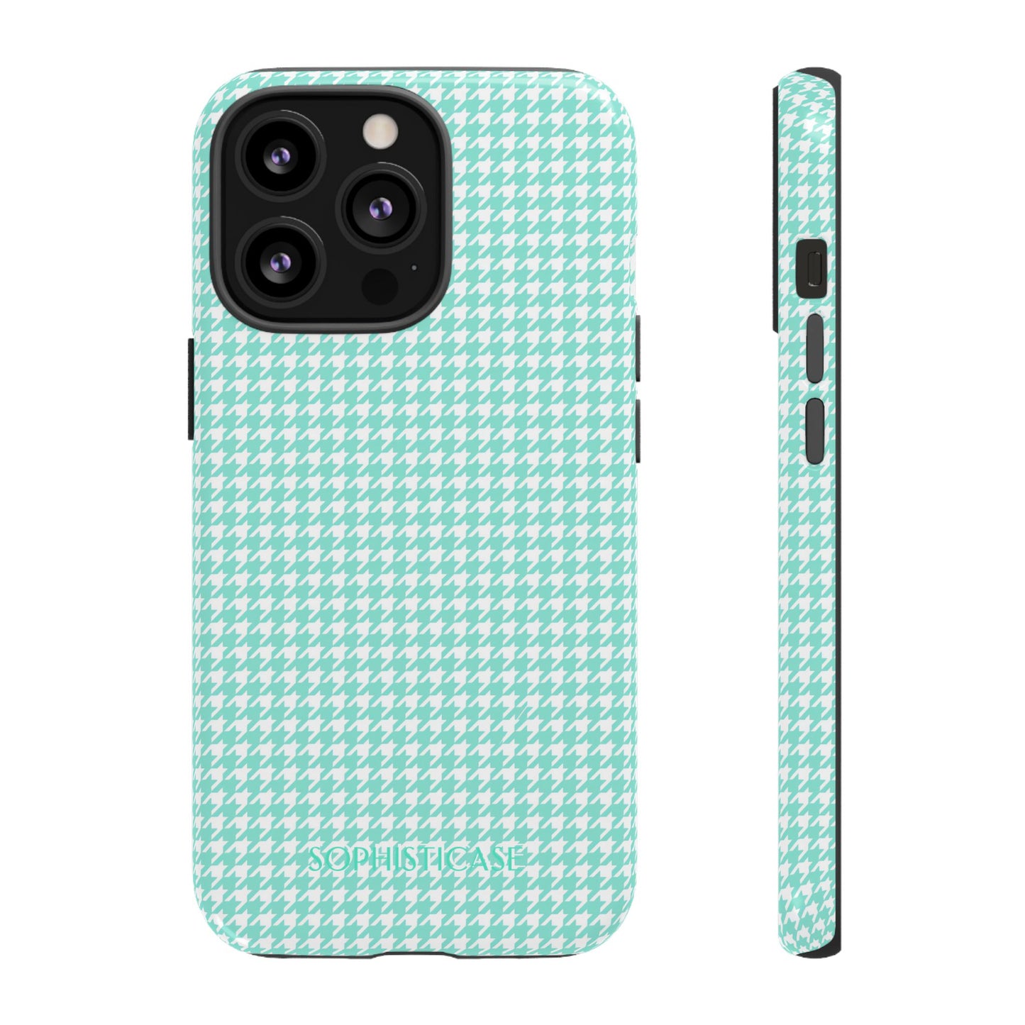 Tough Case - Houndstooth in Green