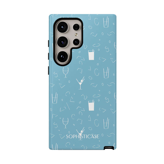 Cocktail Hour in Blue - Tough Phone Case for Samsung