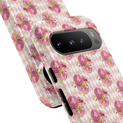 Rose Diamond Romance in Sienna - Tough Phone Case