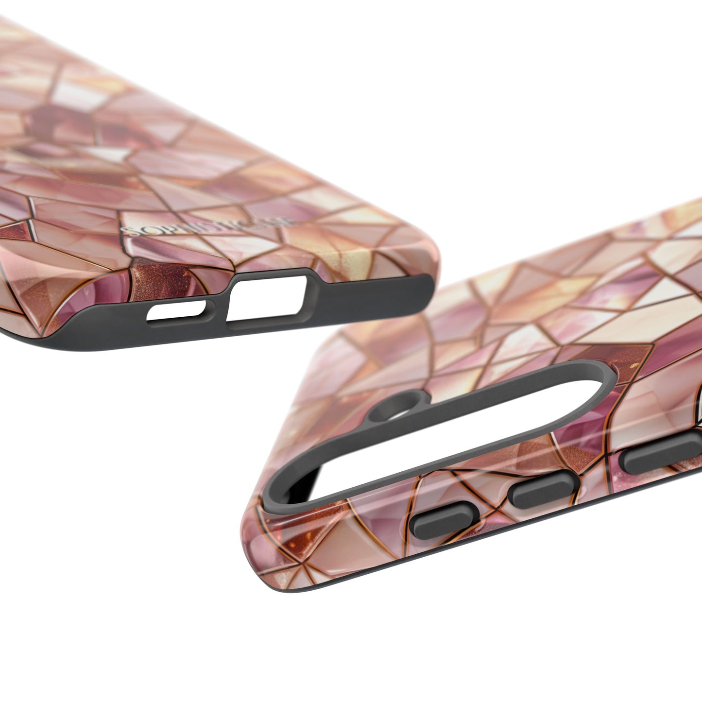 Rose' Runway in Champagne Mosaic - Tough Phone Case