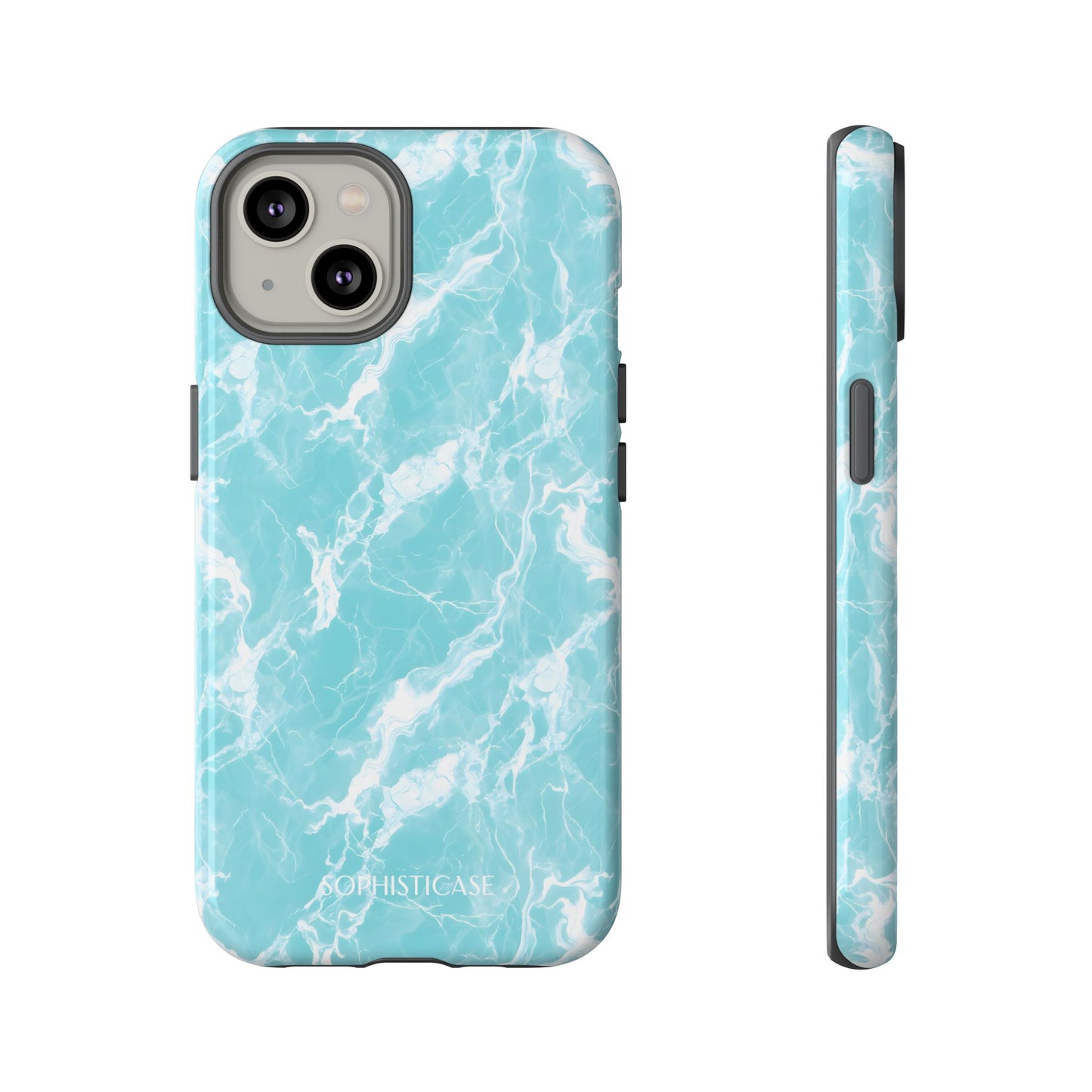 Marble Crush in Aqua - iPhone Case