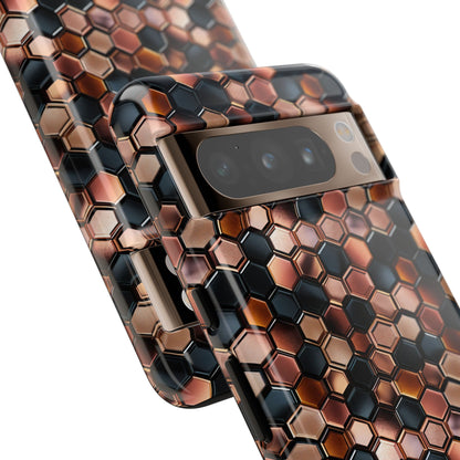 Rose' Runway in Honeycomb Mosaic - Tough Phone Case