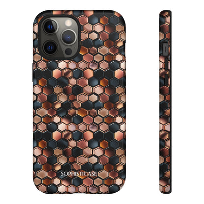 Rose' Runway in Honeycomb Mosaic - Tough Phone Case