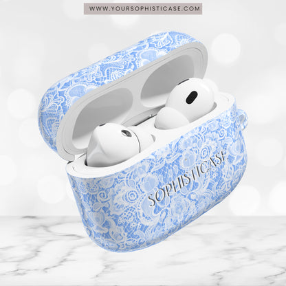 AirPod Cases - Luxe Lace in Blue