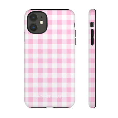 Tough Case - Gingham in Pink