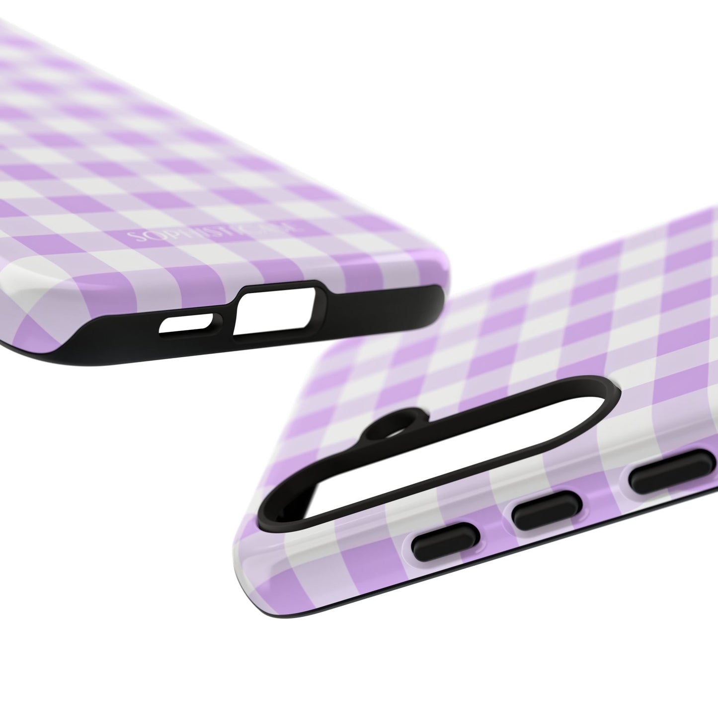 Gingham in Purple - iPhone Case, Samsung Galaxy Case, Google Pixel Case