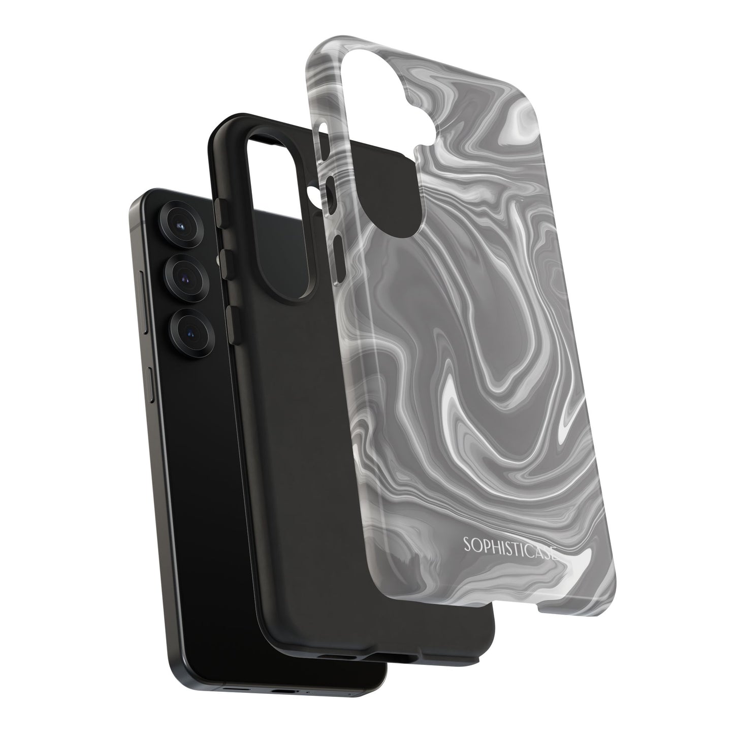Liquid Dreams in Charcoal - Tough Phone Case