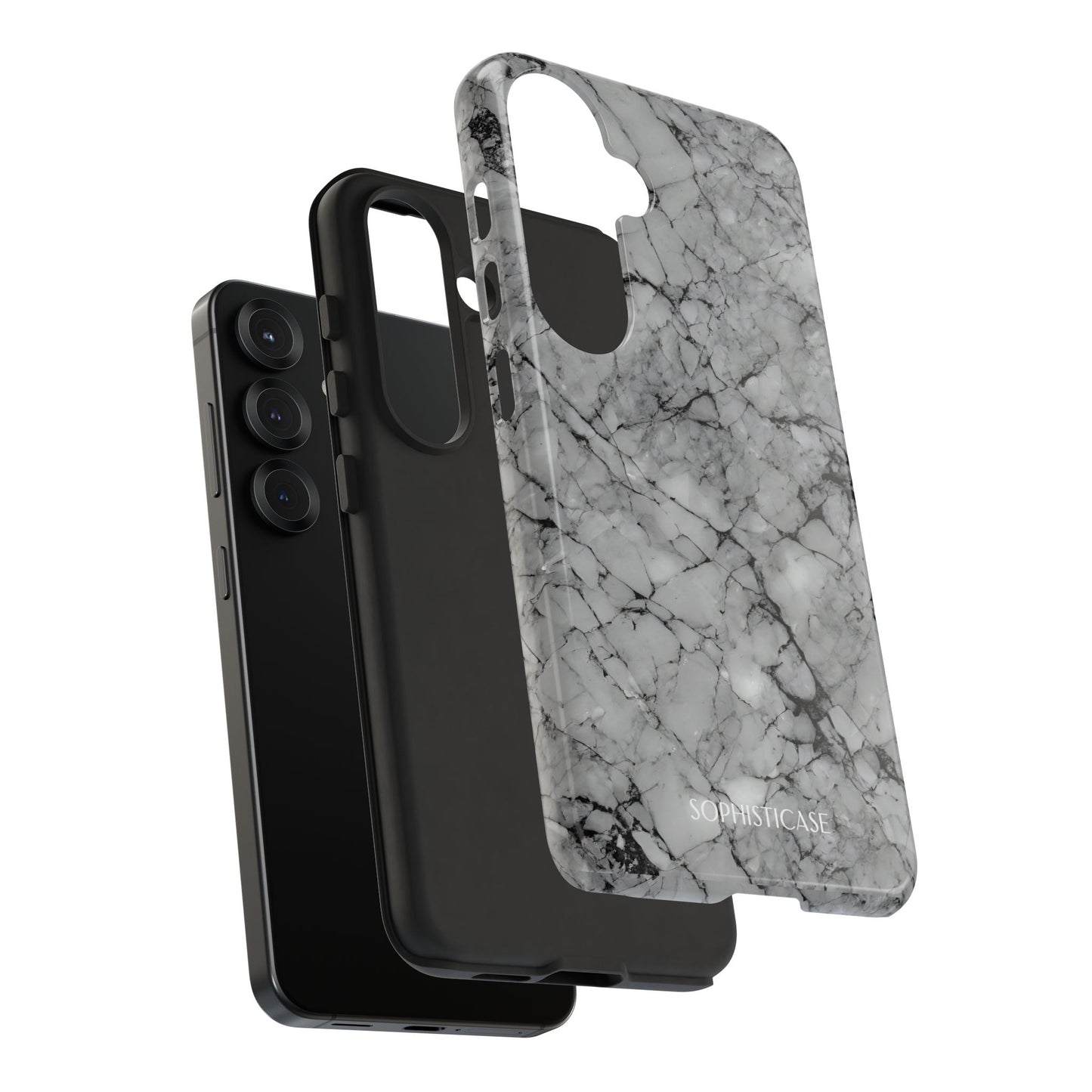 Marble Opulence in Grey - iPhone Case, Samsung Galaxy Case, Google Pixel Case