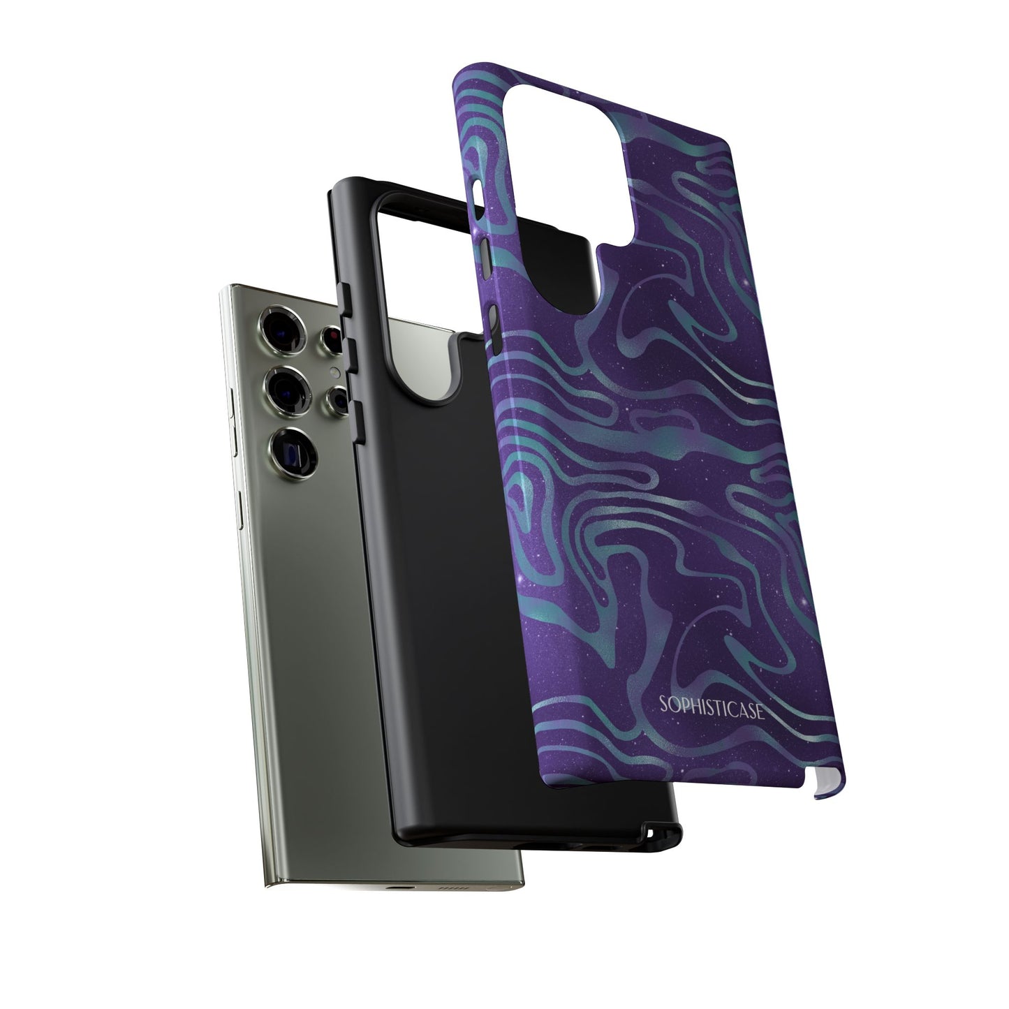 Cosmic Gold in Blue & Purple - iPhone Case, Samsung Galaxy Case, Google Pixel Case