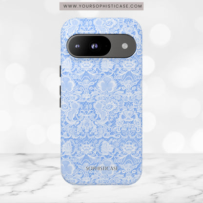 Luxe Lace in Blue - iPhone Case, Samsung Galaxy Case, Google Pixel Case