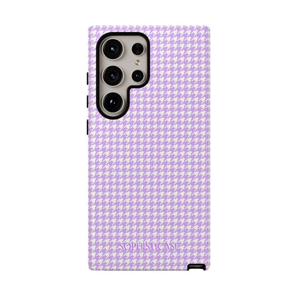 Tough Case - Houndstooth in Pastel Purple