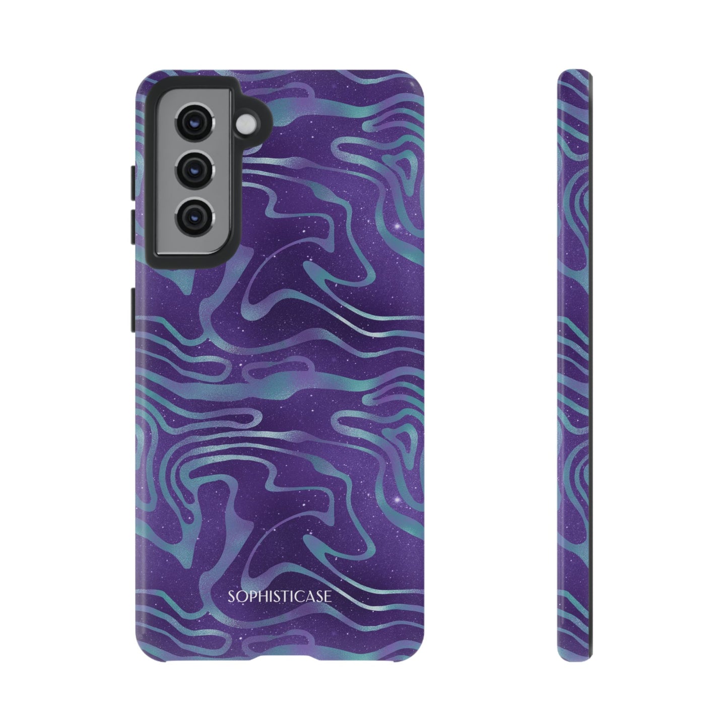 Cosmic Gold in Blue & Purple - iPhone Case, Samsung Galaxy Case, Google Pixel Case