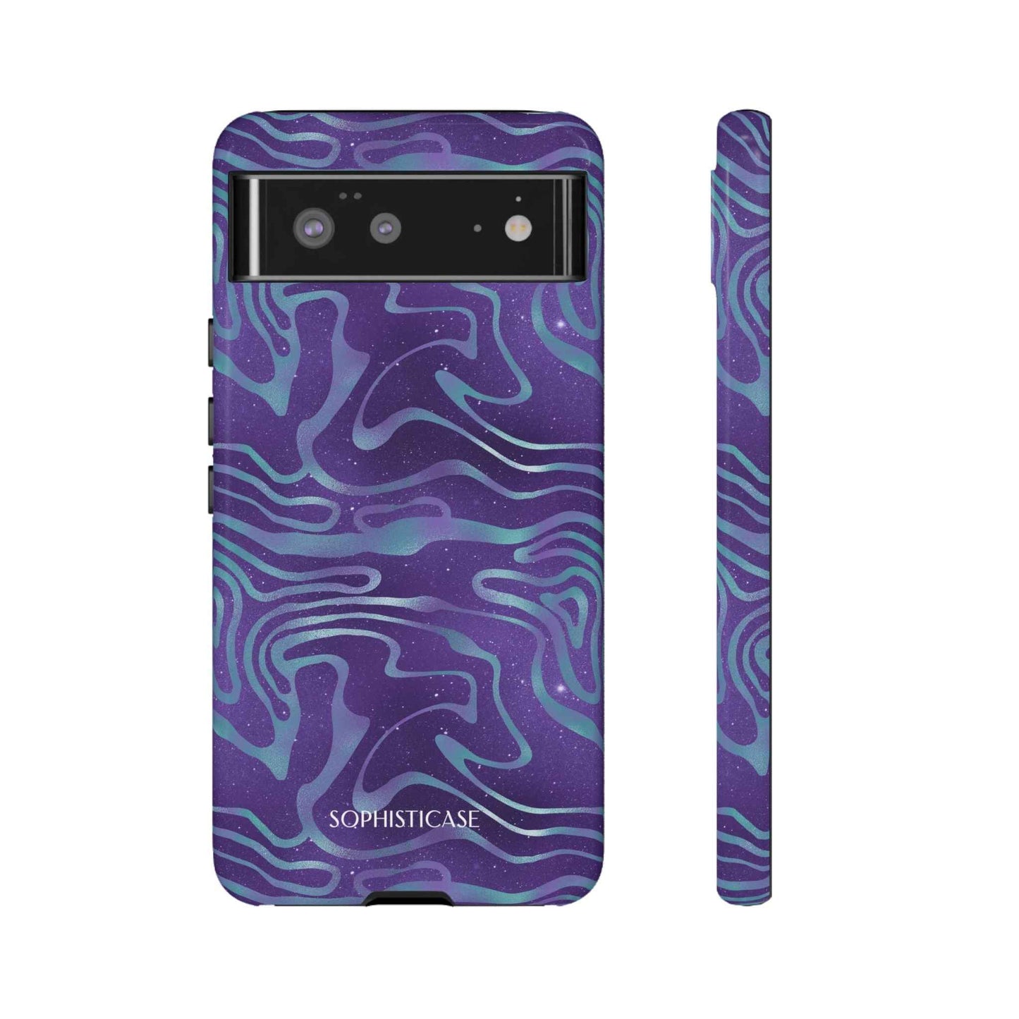 Cosmic Zebra in Blue & Purple - iPhone Case, Samsung Galaxy Case, Google Pixel Case