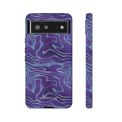 Cosmic Zebra in Blue & Purple - iPhone Case, Samsung Galaxy Case, Google Pixel Case