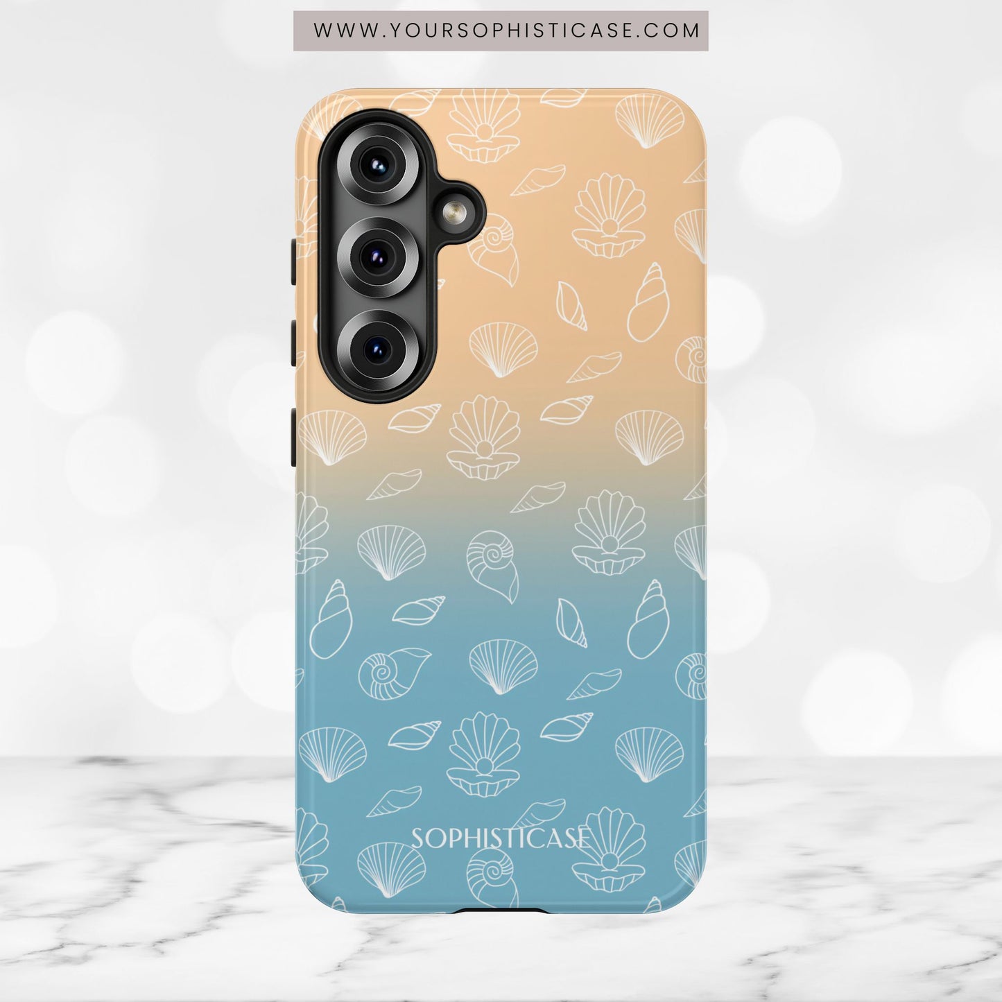 Seashell Society in Sandy Shore - iPhone Case, Samsung Galaxy Case, Google Pixel Case