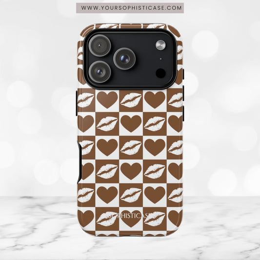 Belle Amie in Deep Brown - iPhone Case