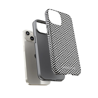 Illusions in Black - Tough Phone Case for iPhone