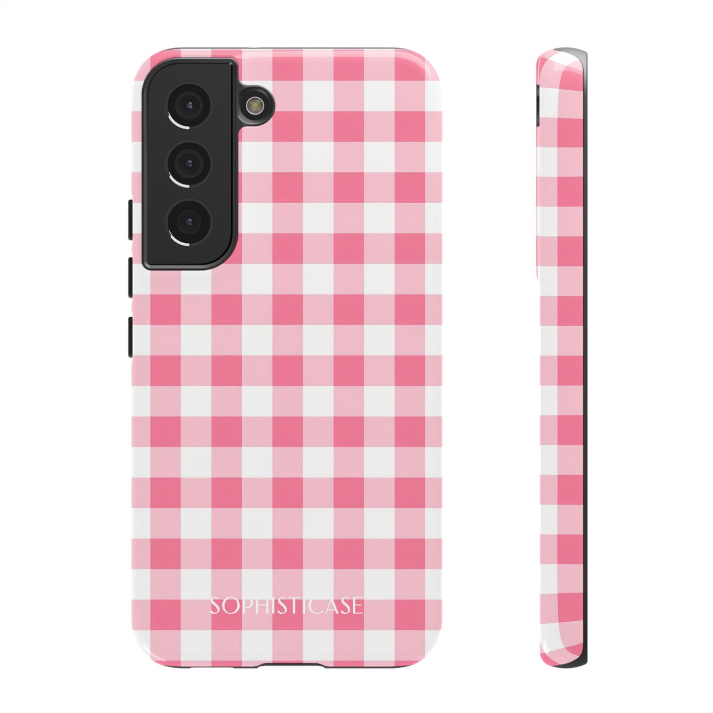 Tough Case - Gingham in Salmon