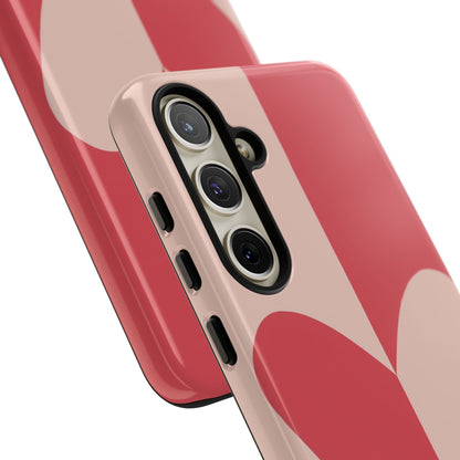 Be Mine in Red and Brown - iPhone Case, Samsung Galaxy Case, Google Pixel Case