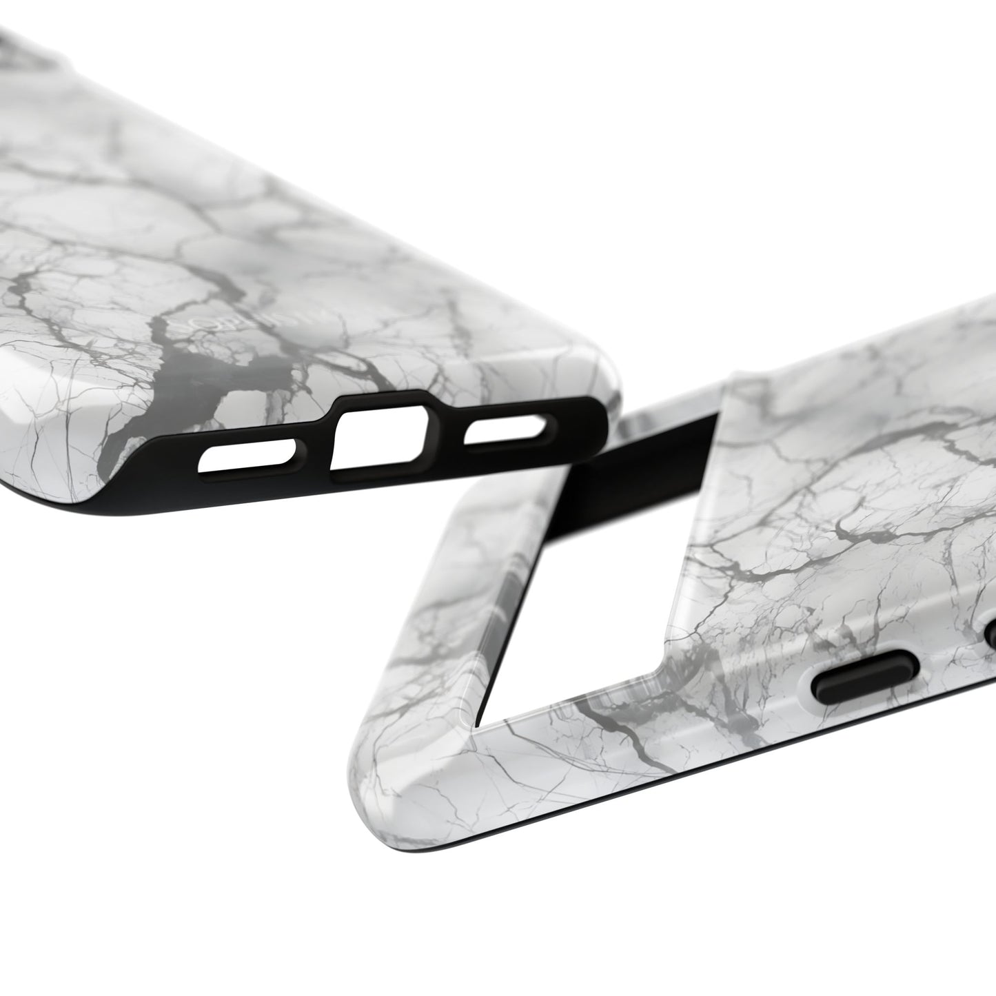 Marble Opulence in Charcoal Grey - Tough Phone Case